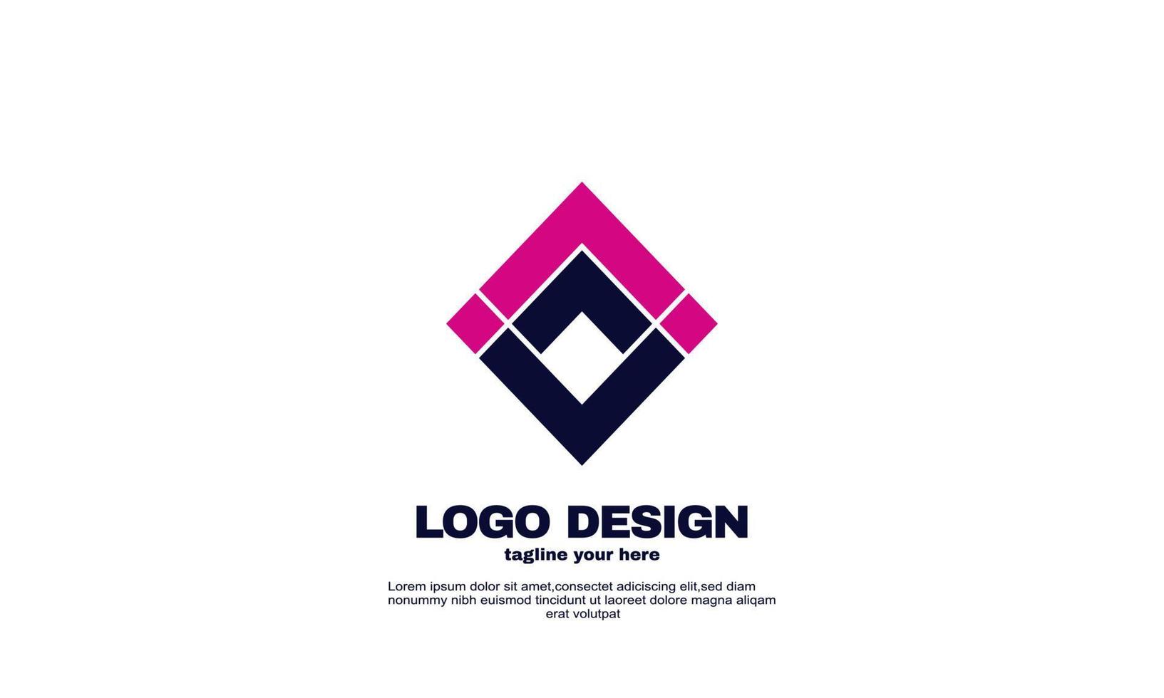 abstract business company inspiration logo design corporate brand identity vector