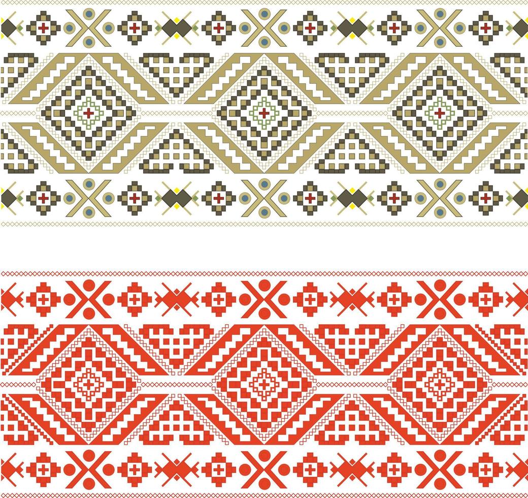Eastern Folk Patterns 01 vector