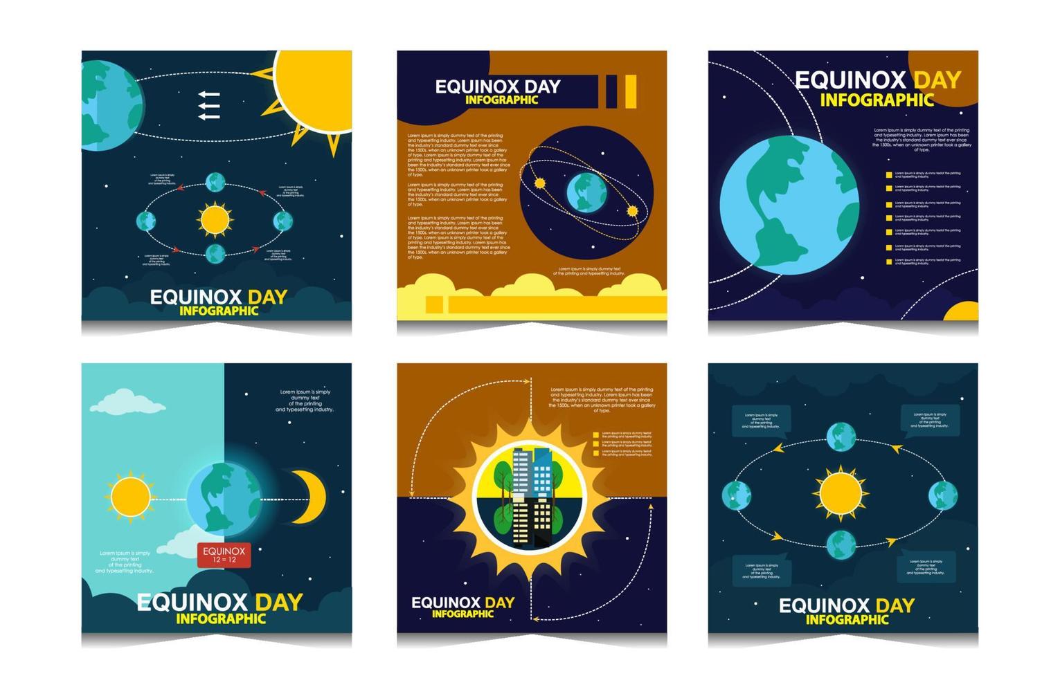 Equinox Day Infographic vector