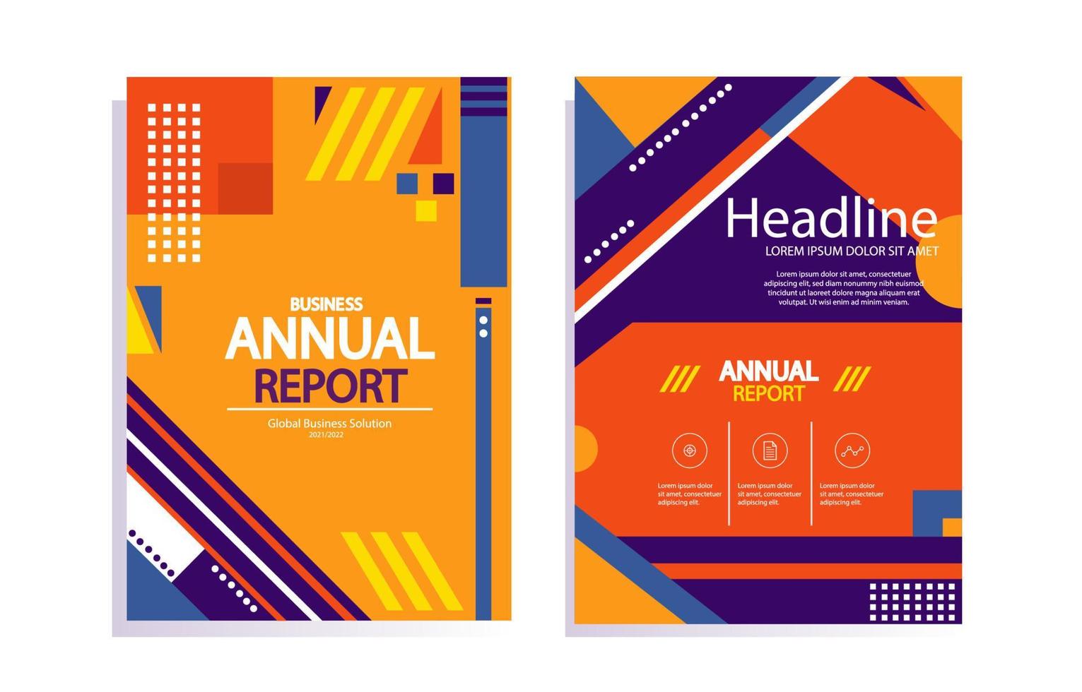 Annual Report Template vector