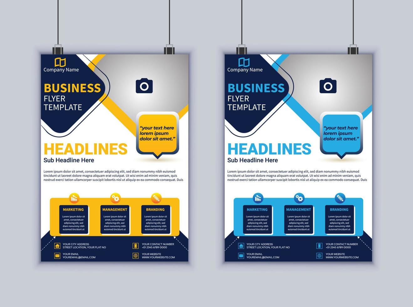 Business Flyer Design. Modern Layout Design. Vector Design Template. Brochure Design