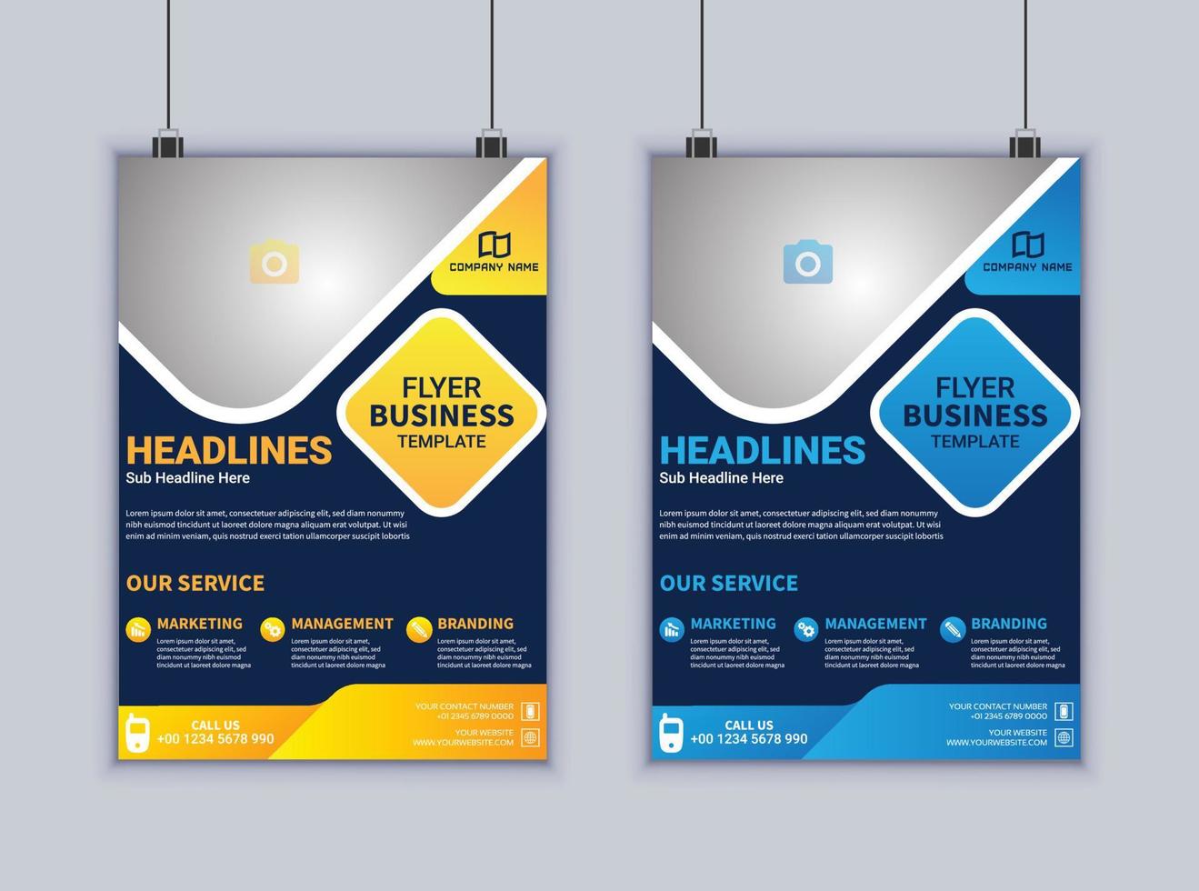 Business Flyer Design. Modern Layout Design. Vector Design Template. Brochure Design