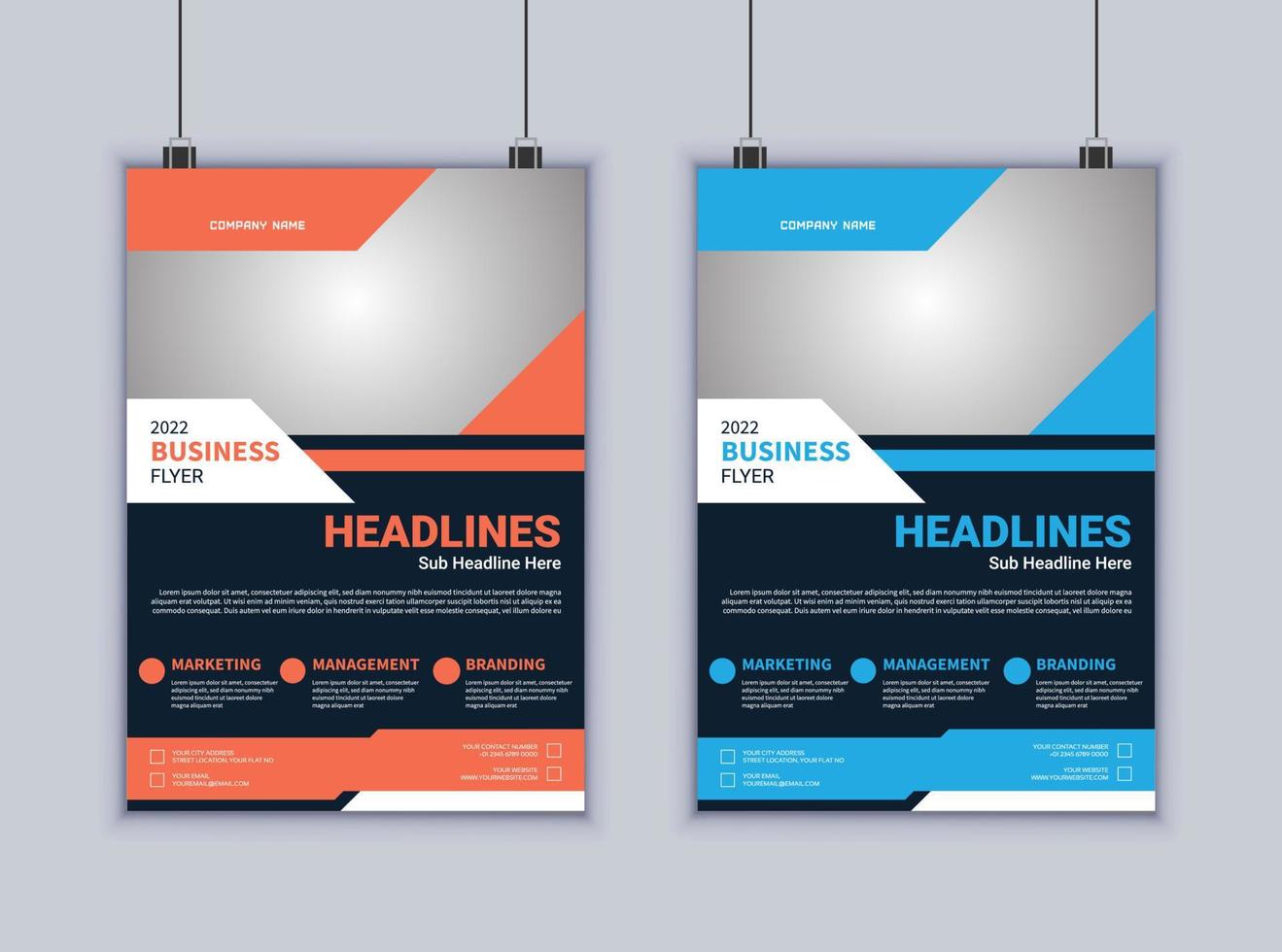 Business Flyer Design. Modern Layout Design. Vector Design Template. Brochure Design