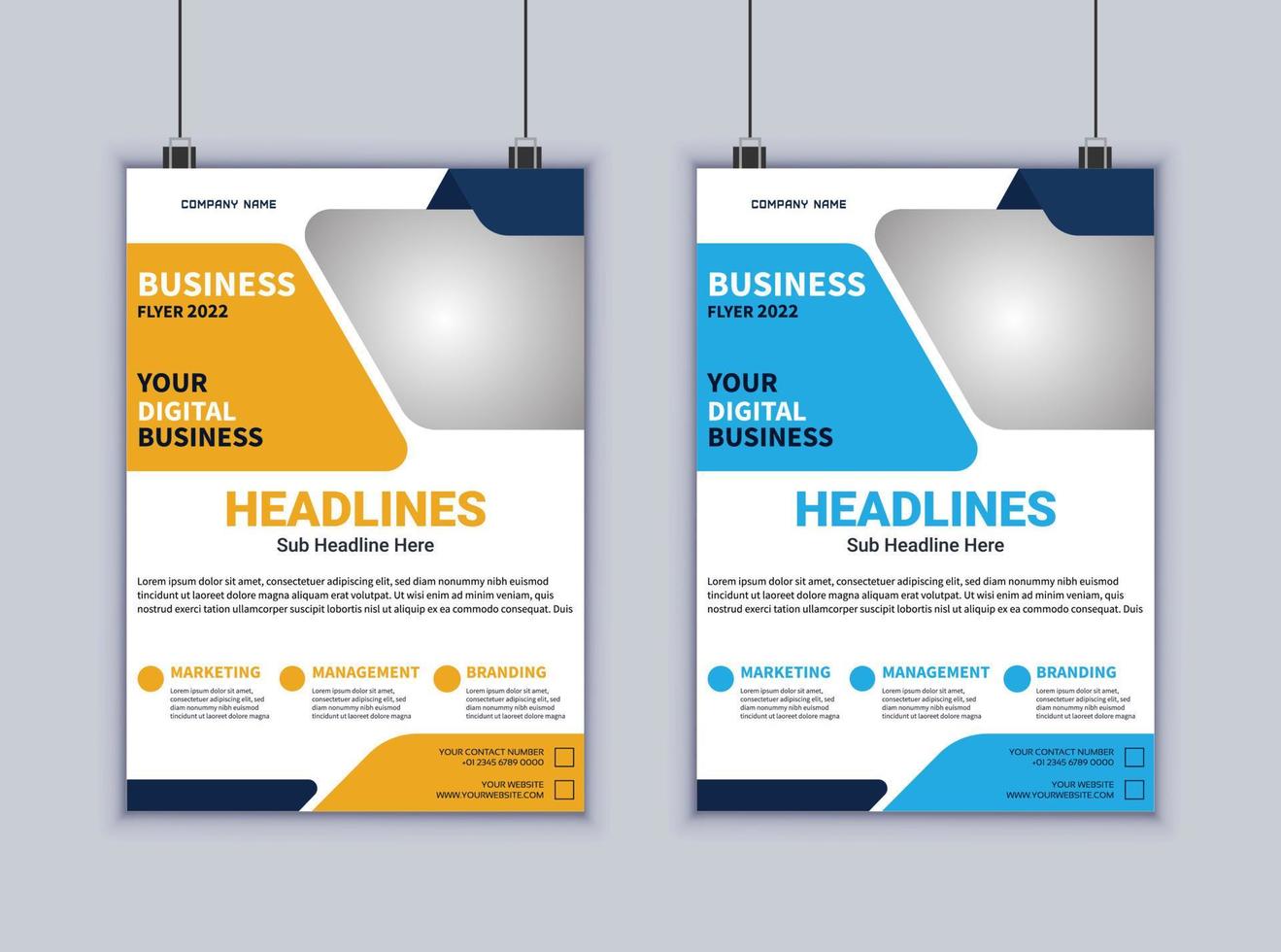 Business Flyer Design. Modern Layout Design. Vector Design Template. Brochure Design