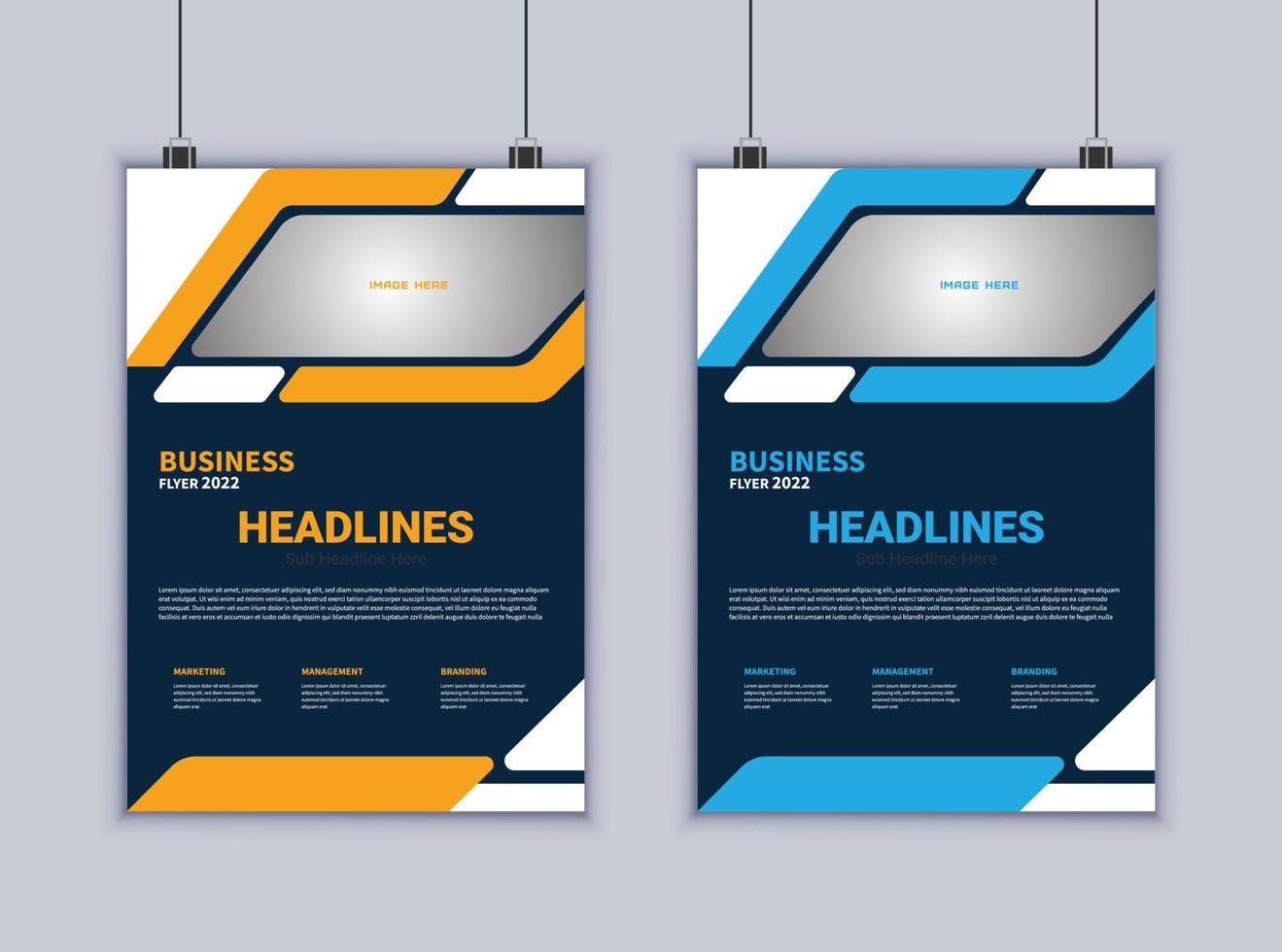 Corporate Business Flyer Design. Modern Layout Design. Vector Design Template. Brochure Design