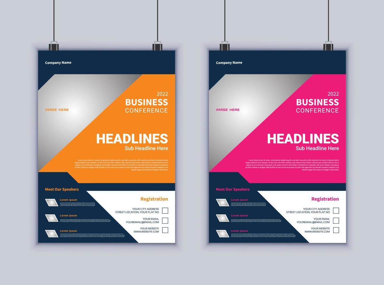 Corporate Business Flyer Design. Modern Layout Design. Vector Design Template. Brochure Design