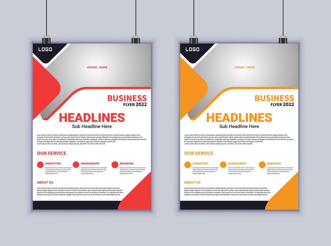 Corporate Business Flyer Design Vector Template. Modern Layout Design. Brochure Design. Business Design