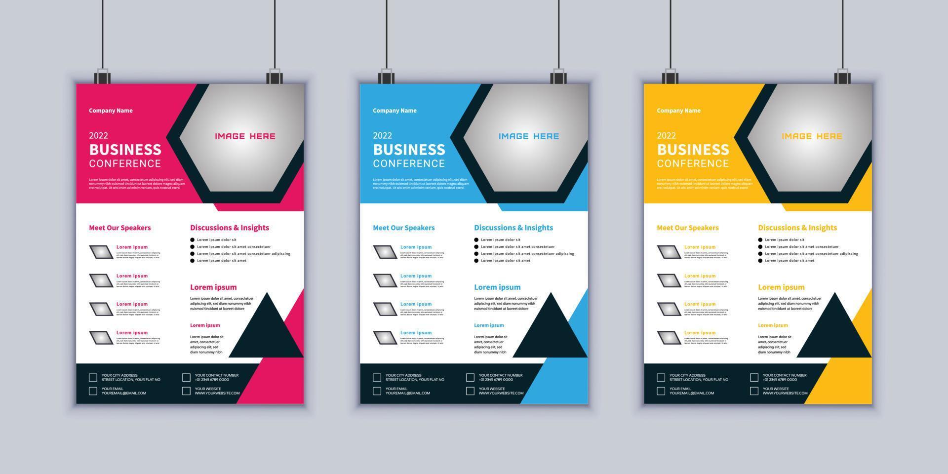 Corporate Business Flyer Design Vector Template. Modern Layout Design. Brochure Design. Business Design