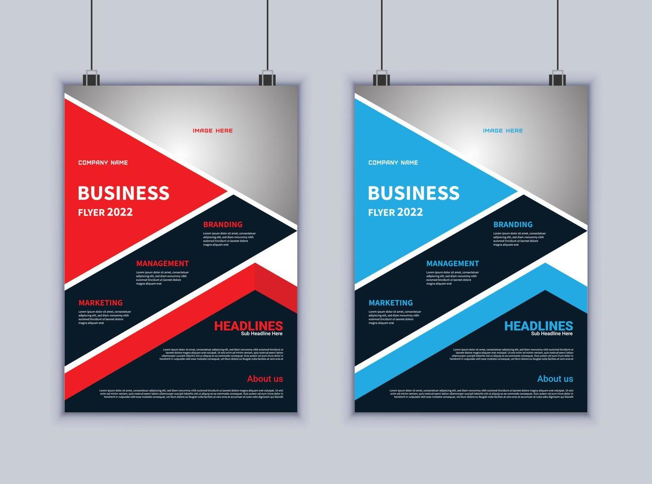Corporate Business Flyer Design. Modern Layout Design. Vector Design Template. Brochure Design