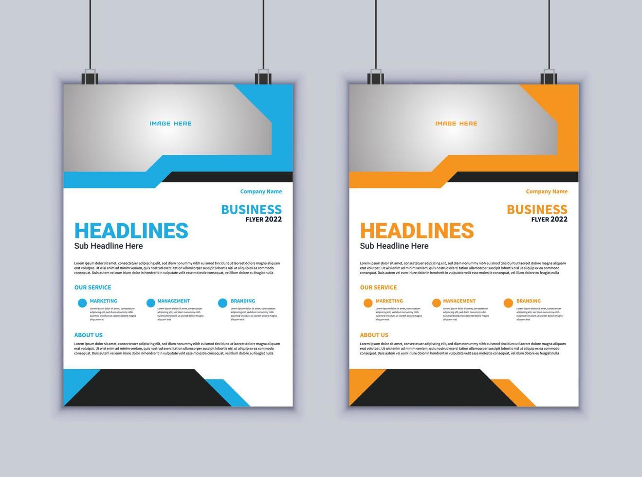Corporate Business Flyer Design. Modern Layout Design. Vector Design Template. Brochure Design