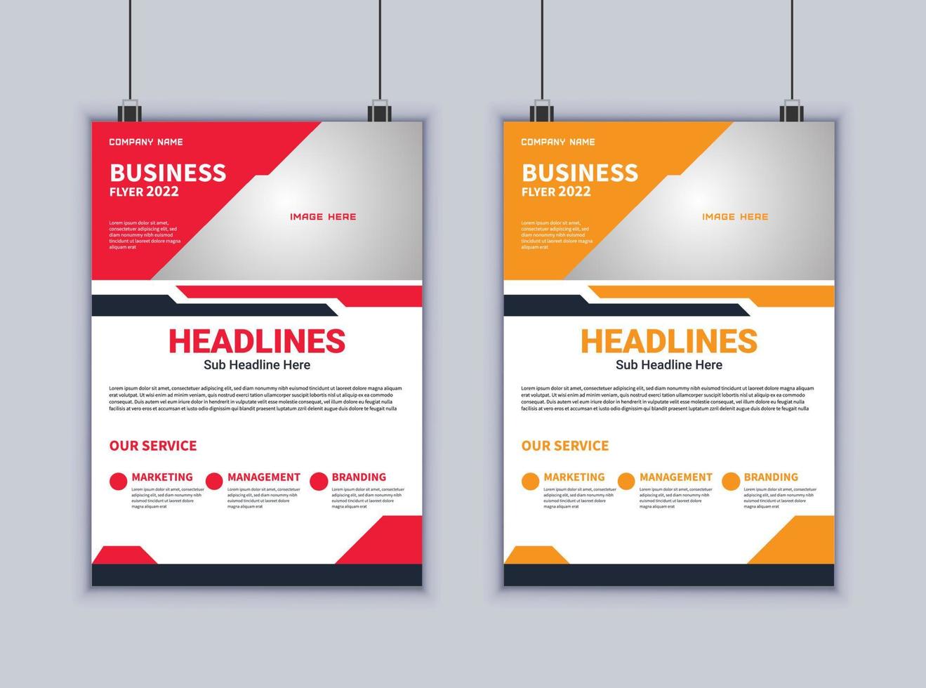 Corporate Business Flyer Design. Modern Layout Design. Vector Design Template. Brochure Design