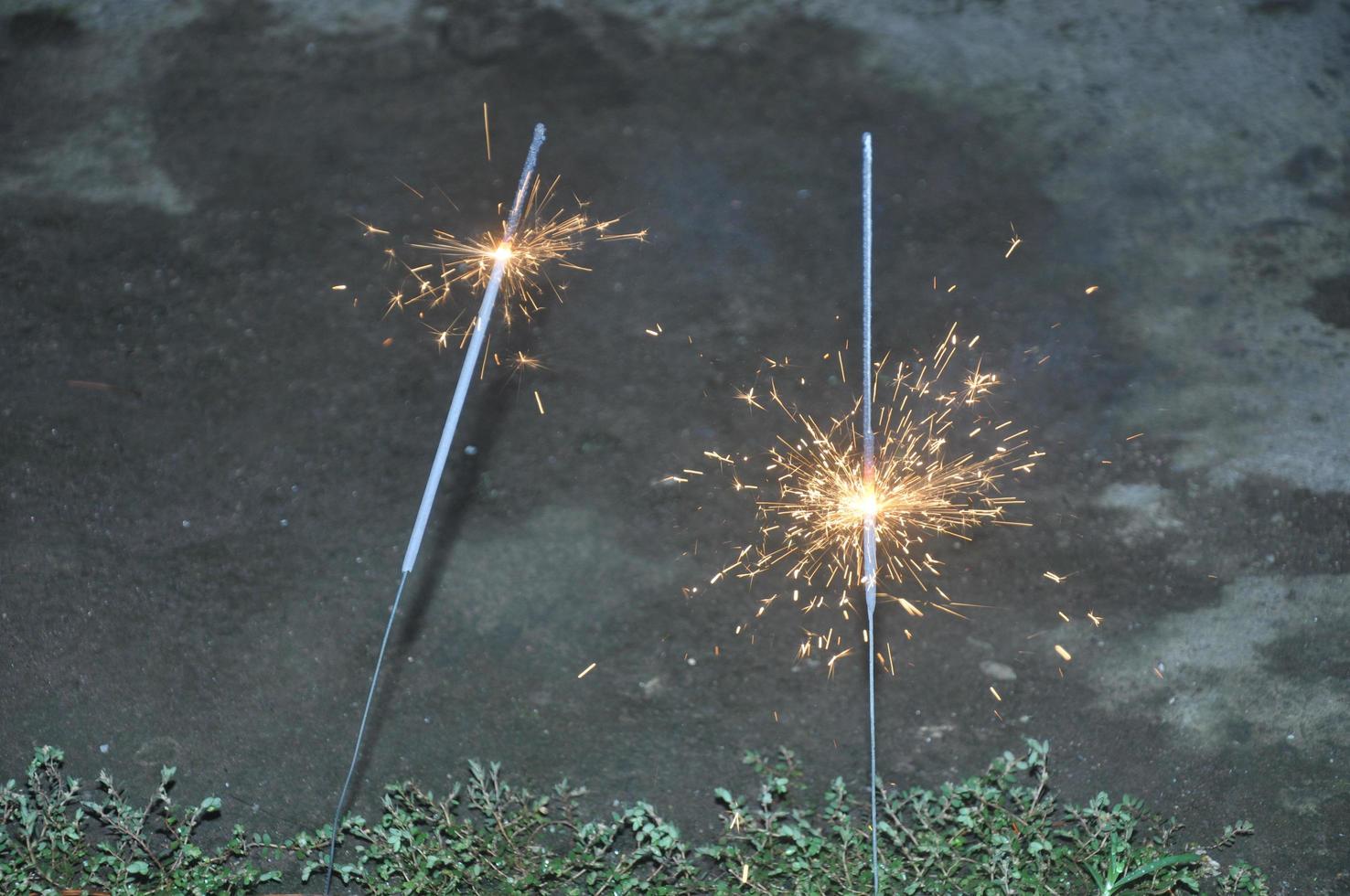 Fireworks are lit to welcome the New Year and new hope photo