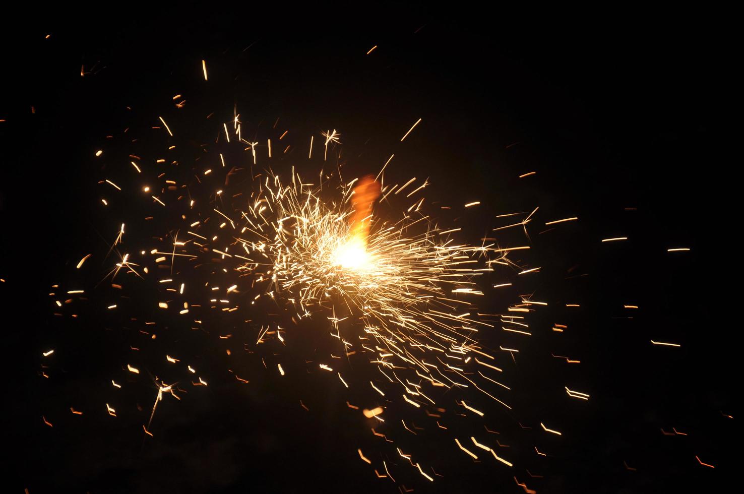 Fireworks are lit to welcome the New Year and new hope photo