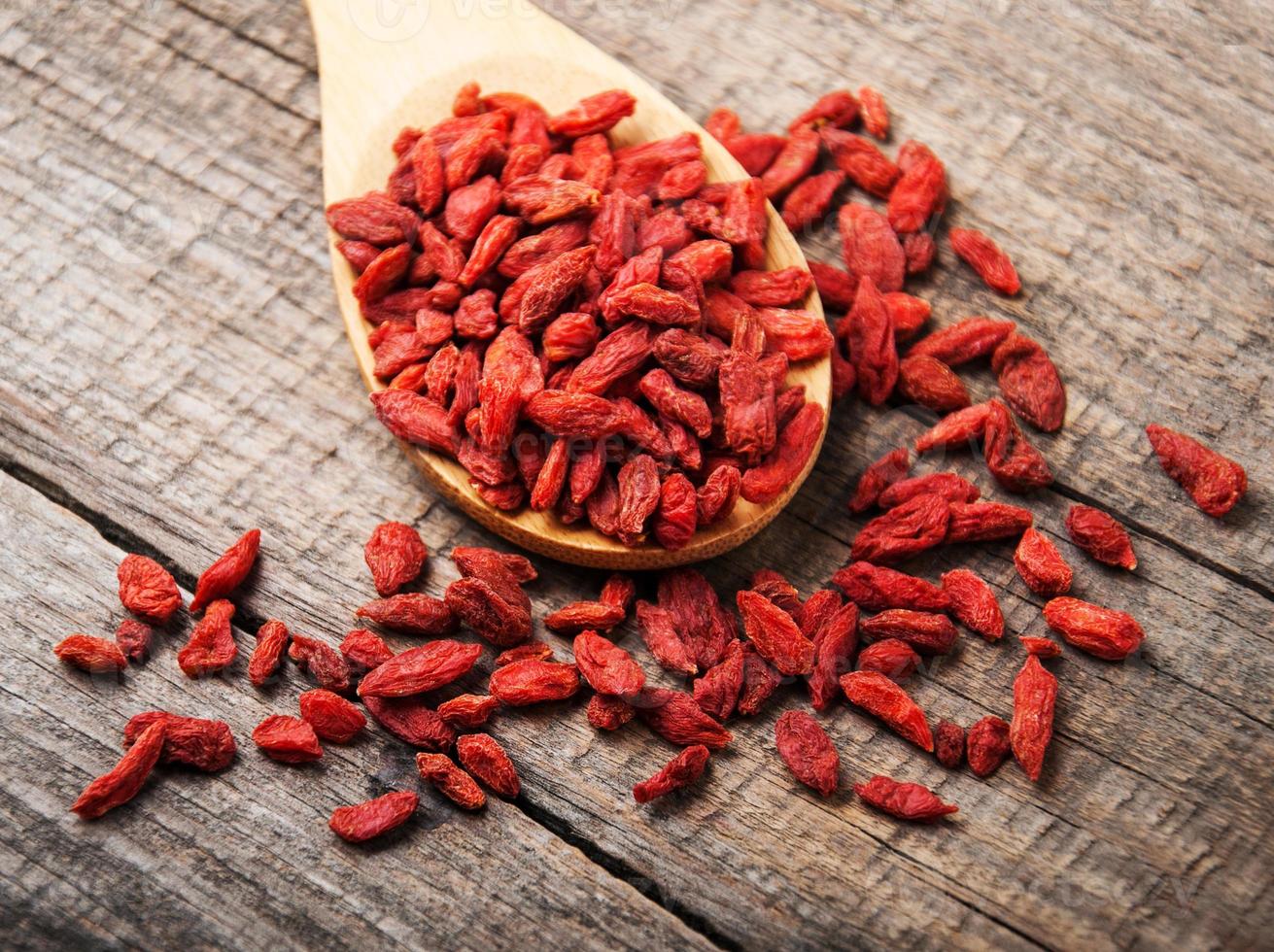 dry red goji berries photo