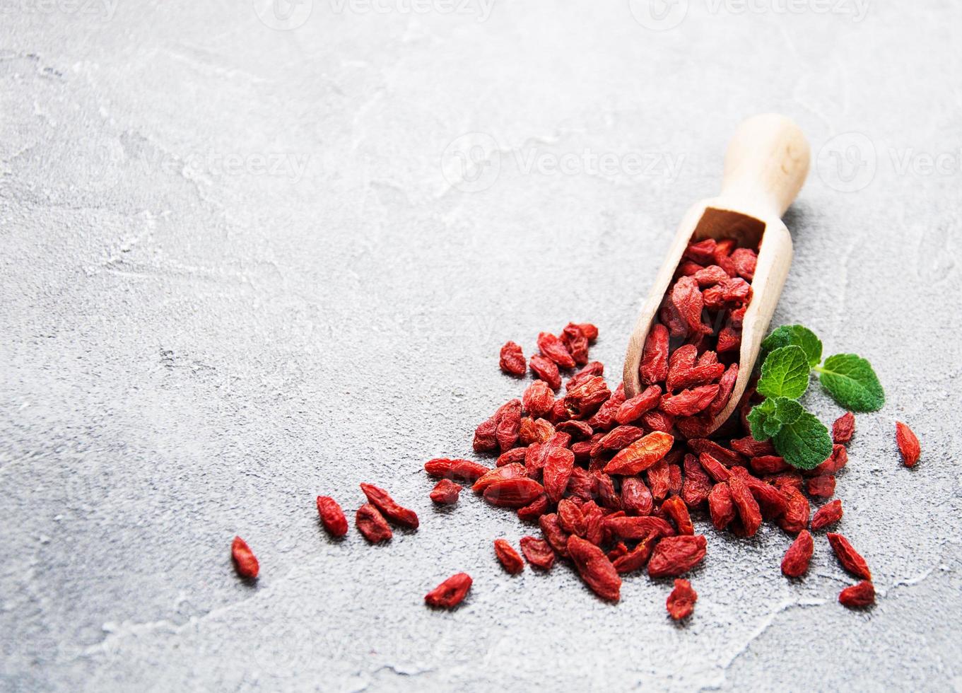 dry red goji berries photo