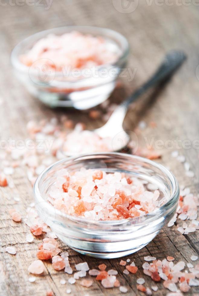 Pink salt from the Himalayas photo