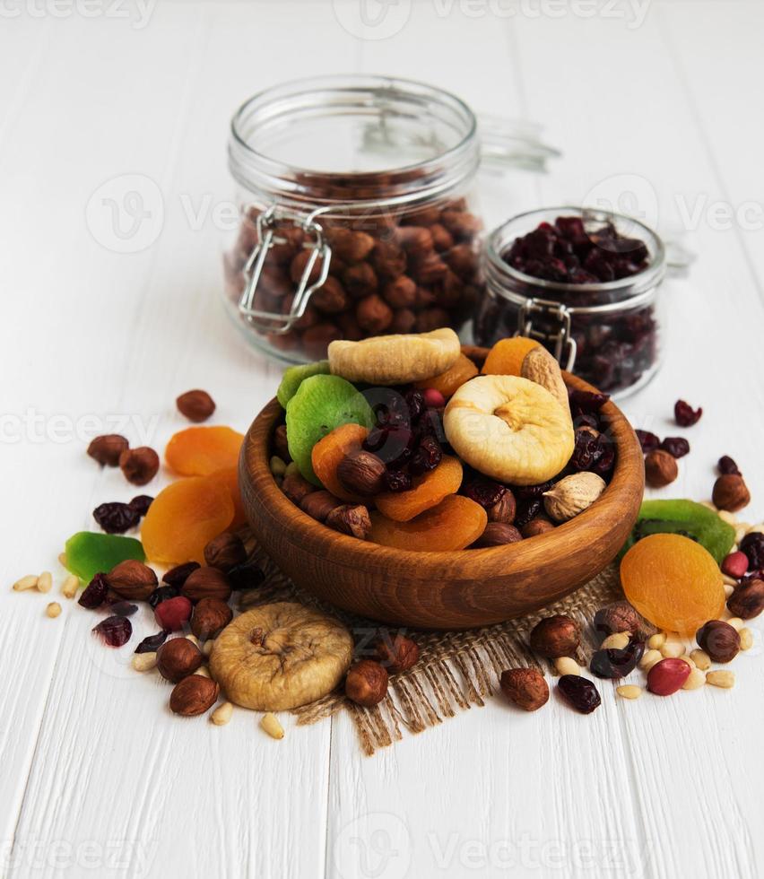 Mixed dried fruits photo