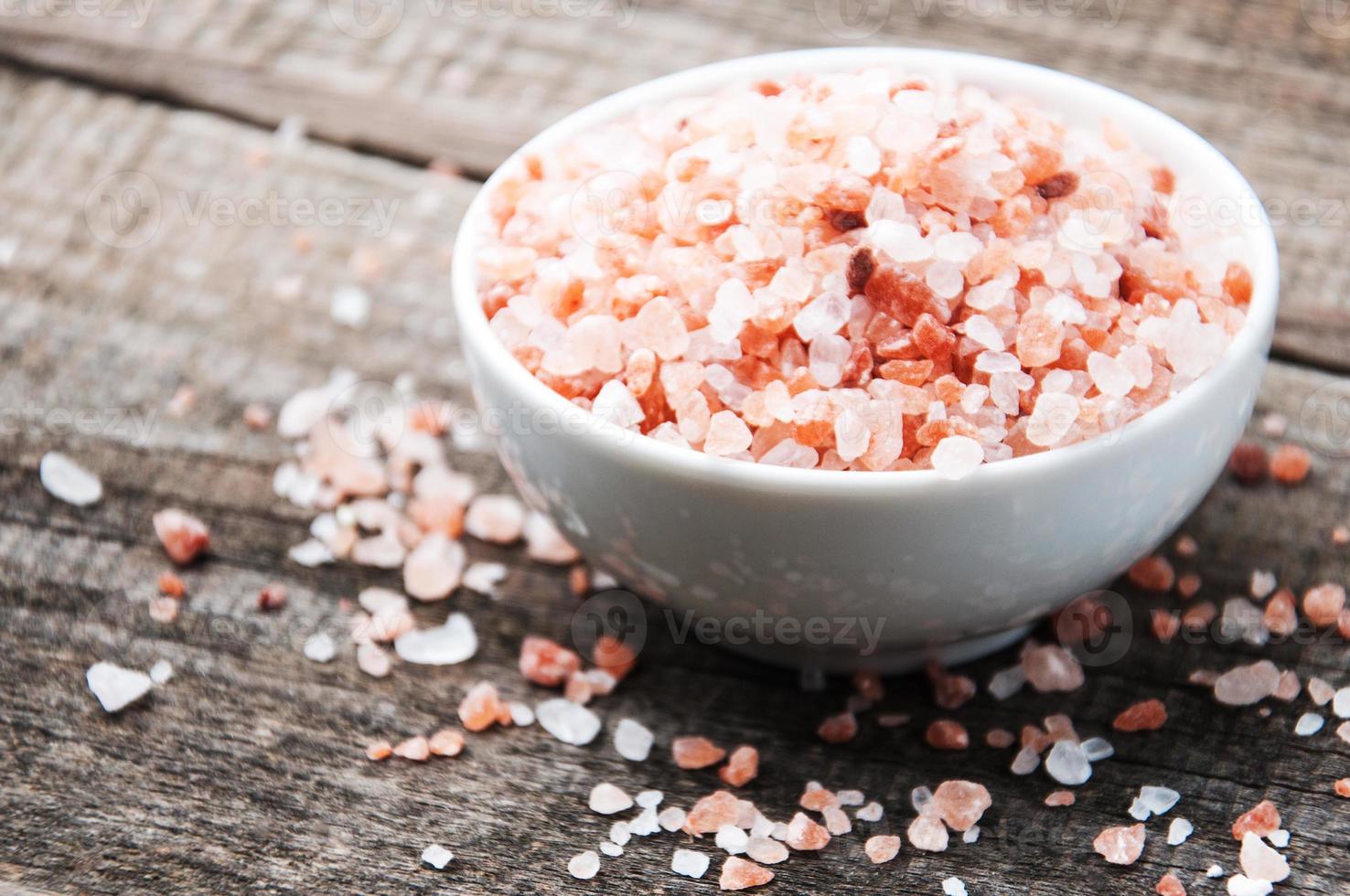 Pink salt from the Himalayas photo