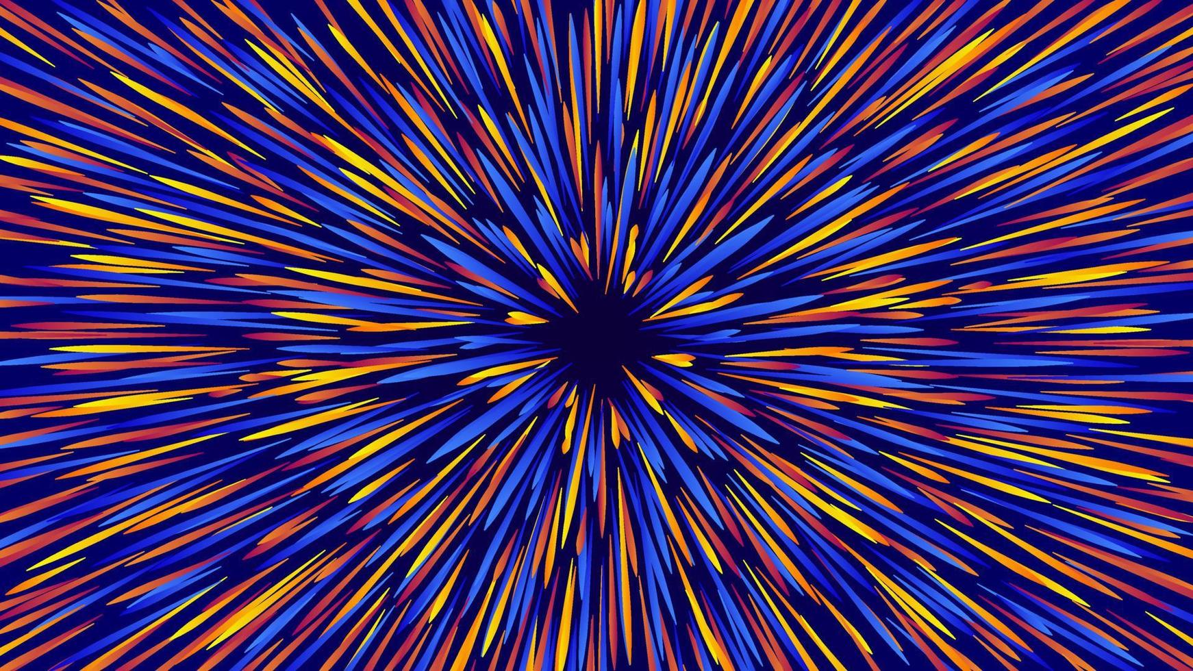 fondo geométrico circular abstracto. patrón de movimiento céntrico geométrico circular futurista. fondo abstracto colorido. vector