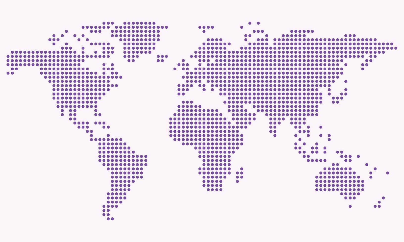 mapa punteado del mundo vector