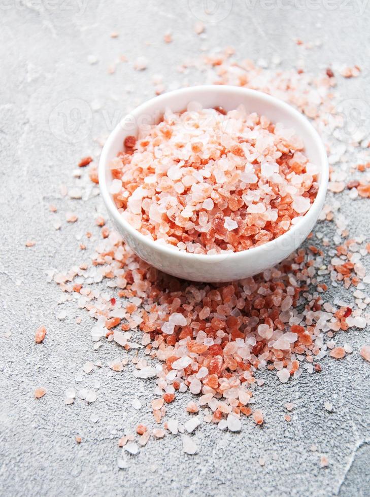 Pink salt from the Himalayas photo