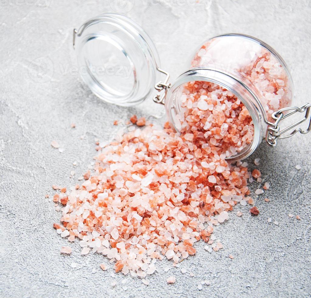 Pink salt from the Himalayas photo