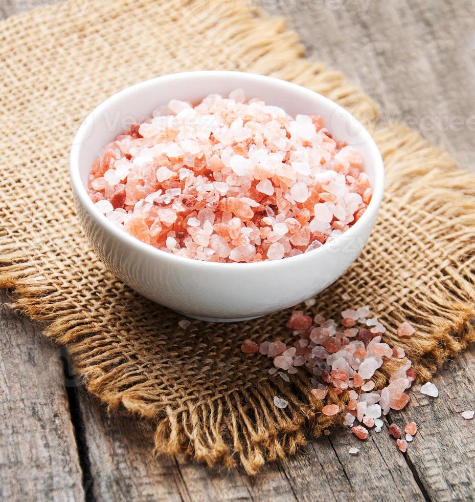 Pink salt from the Himalayas photo