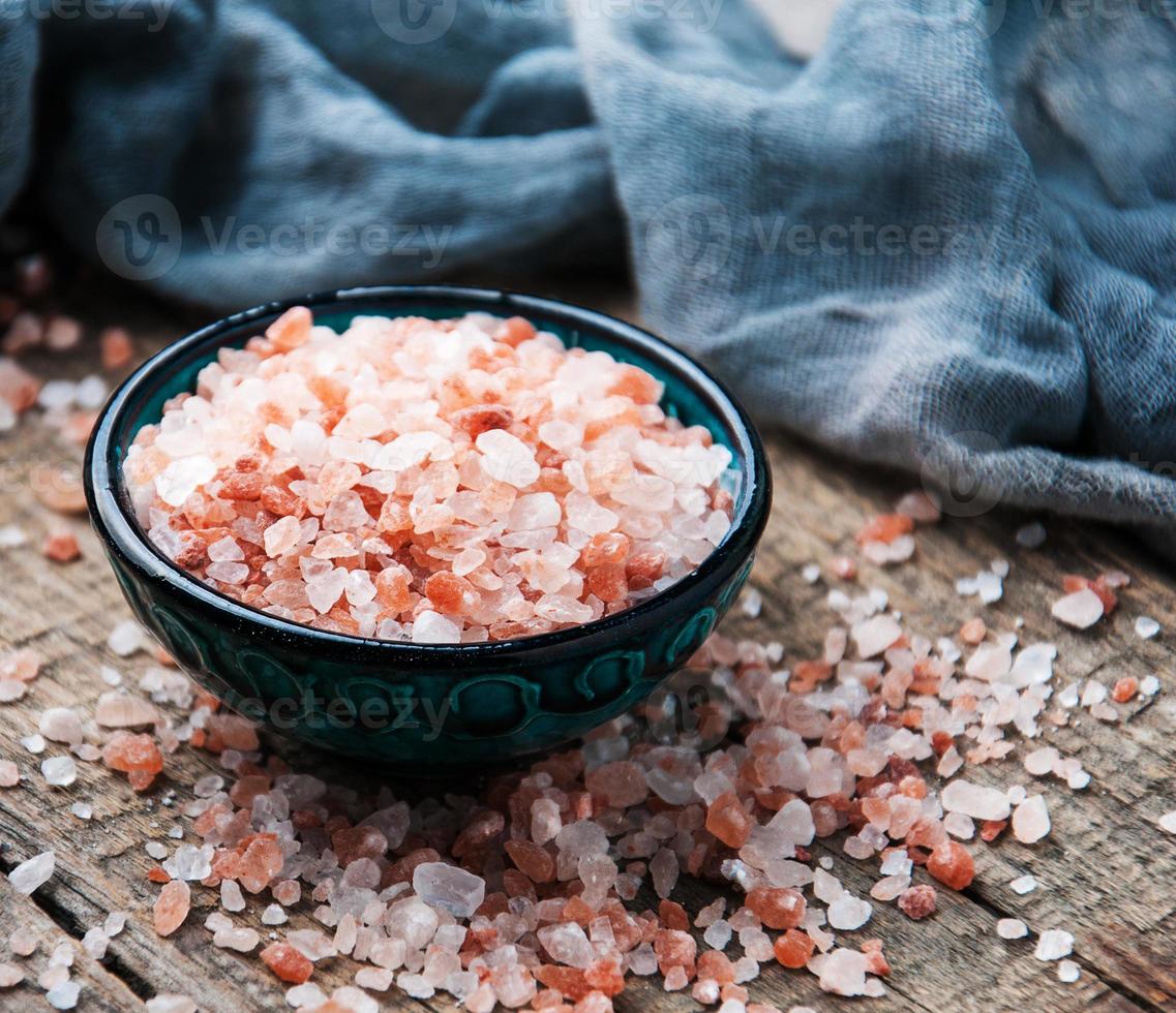 Pink salt from the Himalayas photo