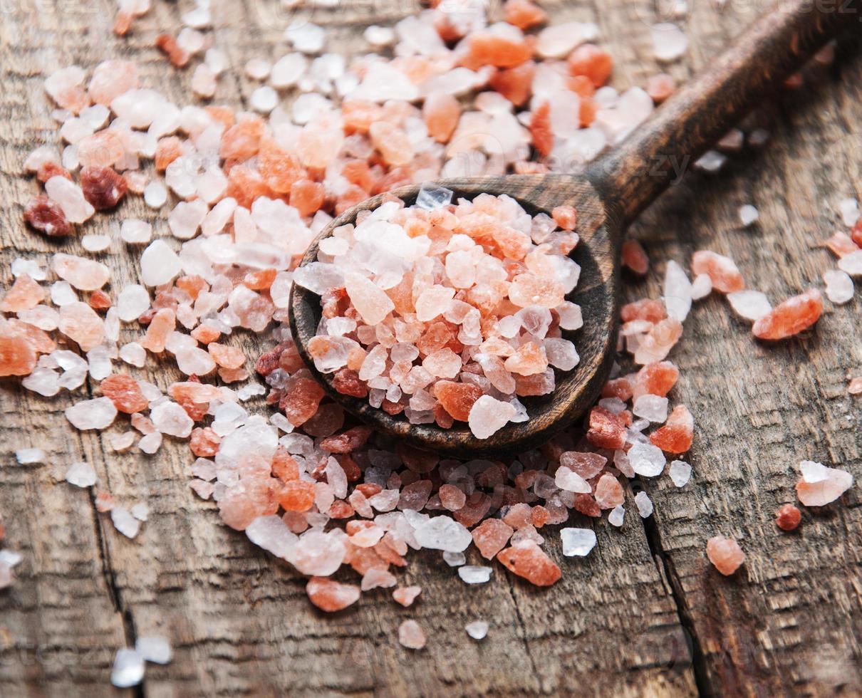 Pink salt from the Himalayas photo