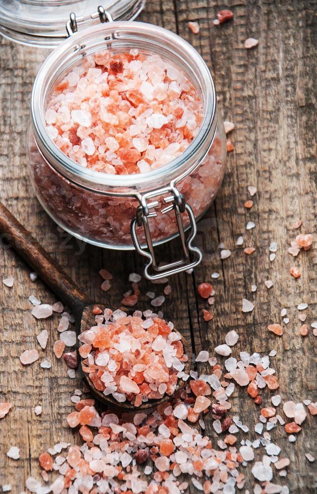 Pink salt from the Himalayas photo