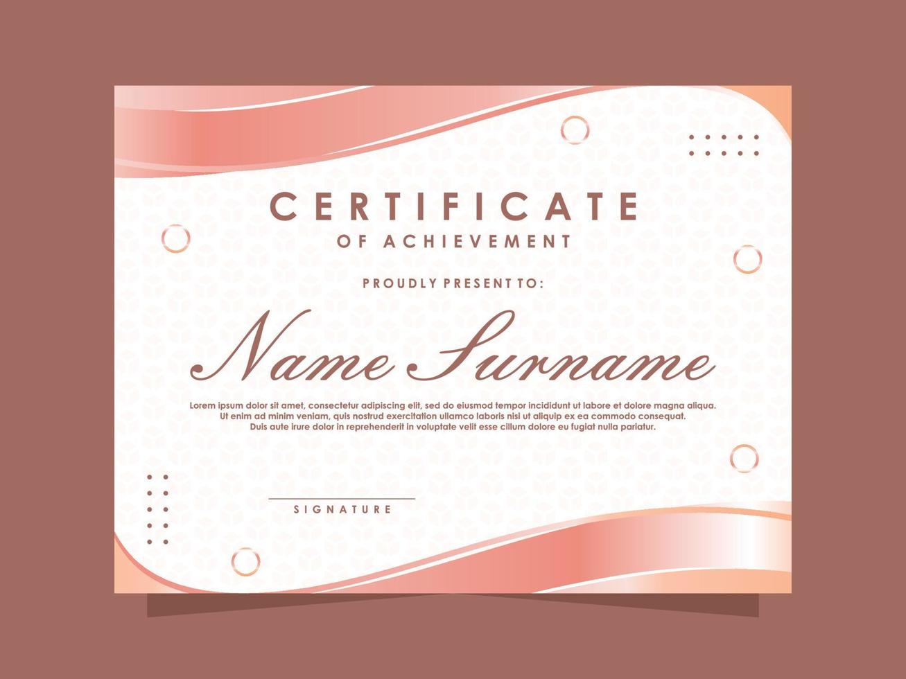Elegant Certificate Template vector