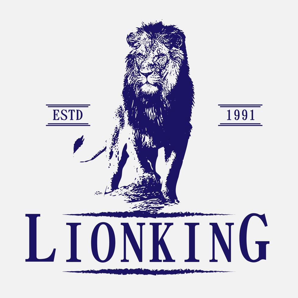 lion king vintage logo vector, symbol, emblem, royal, luxury, icon, design, sign, label, crown, head, decoration, wild, illustration, strength, retro, shield, animal, business, element, crest, graphic vector