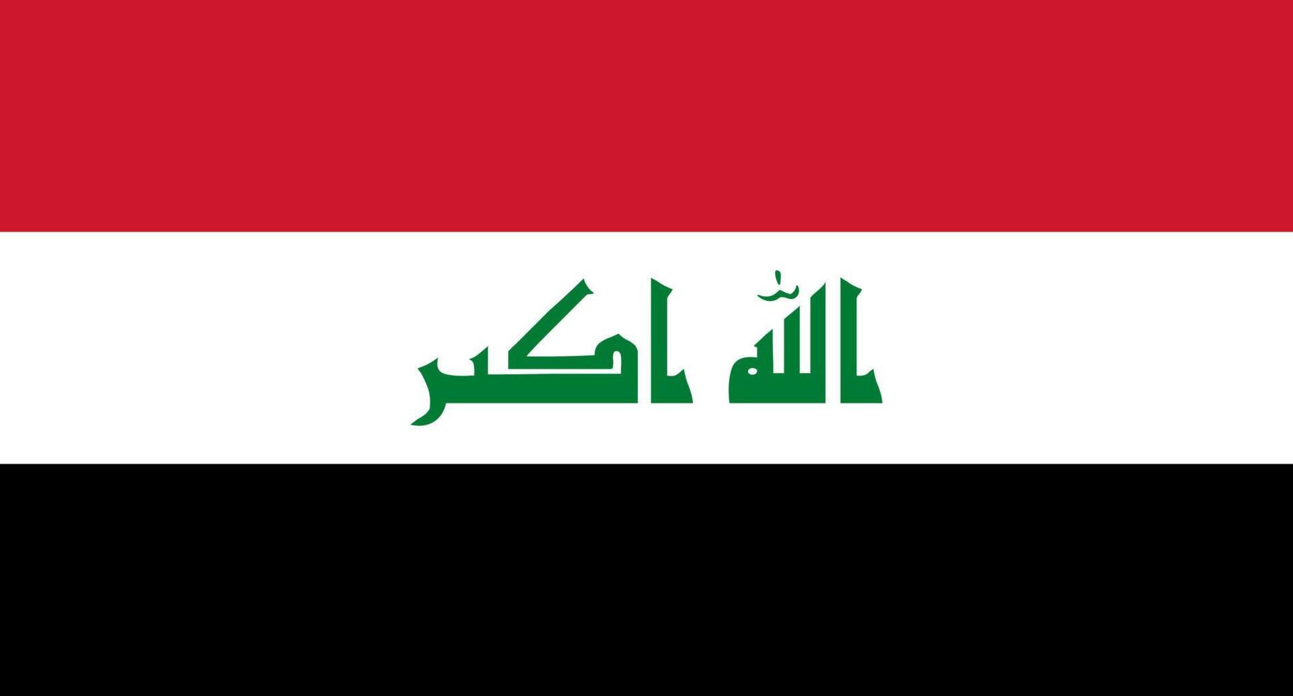 Iraq flag. Iraq flag vector