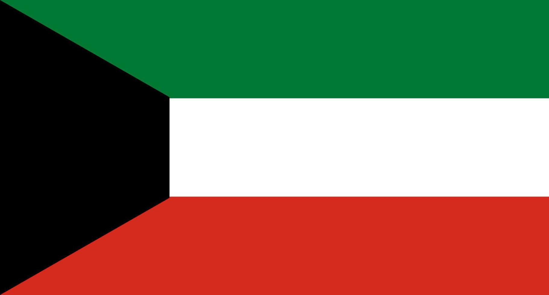 bandera de kuwait bandera de kuwait vector