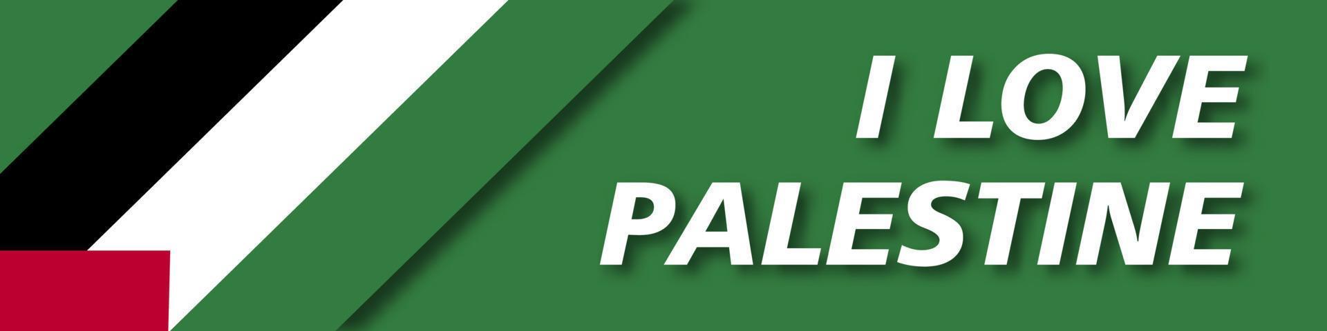 I love palestine vector