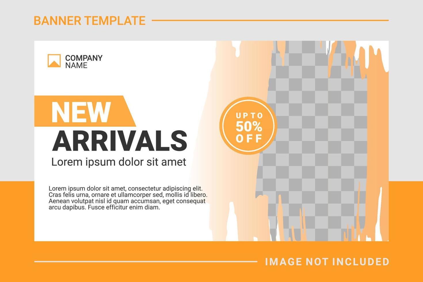 Fashion web banner and landing page template vector