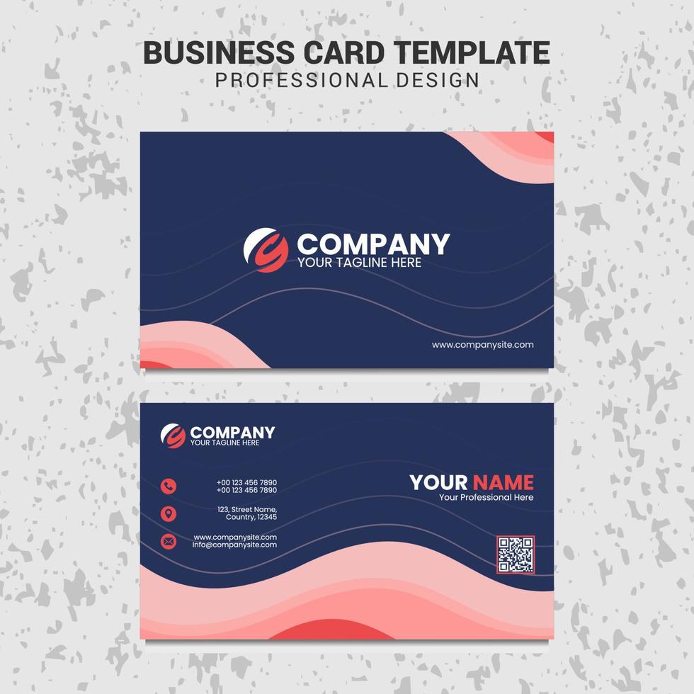 Red Creative Business Card Template vector