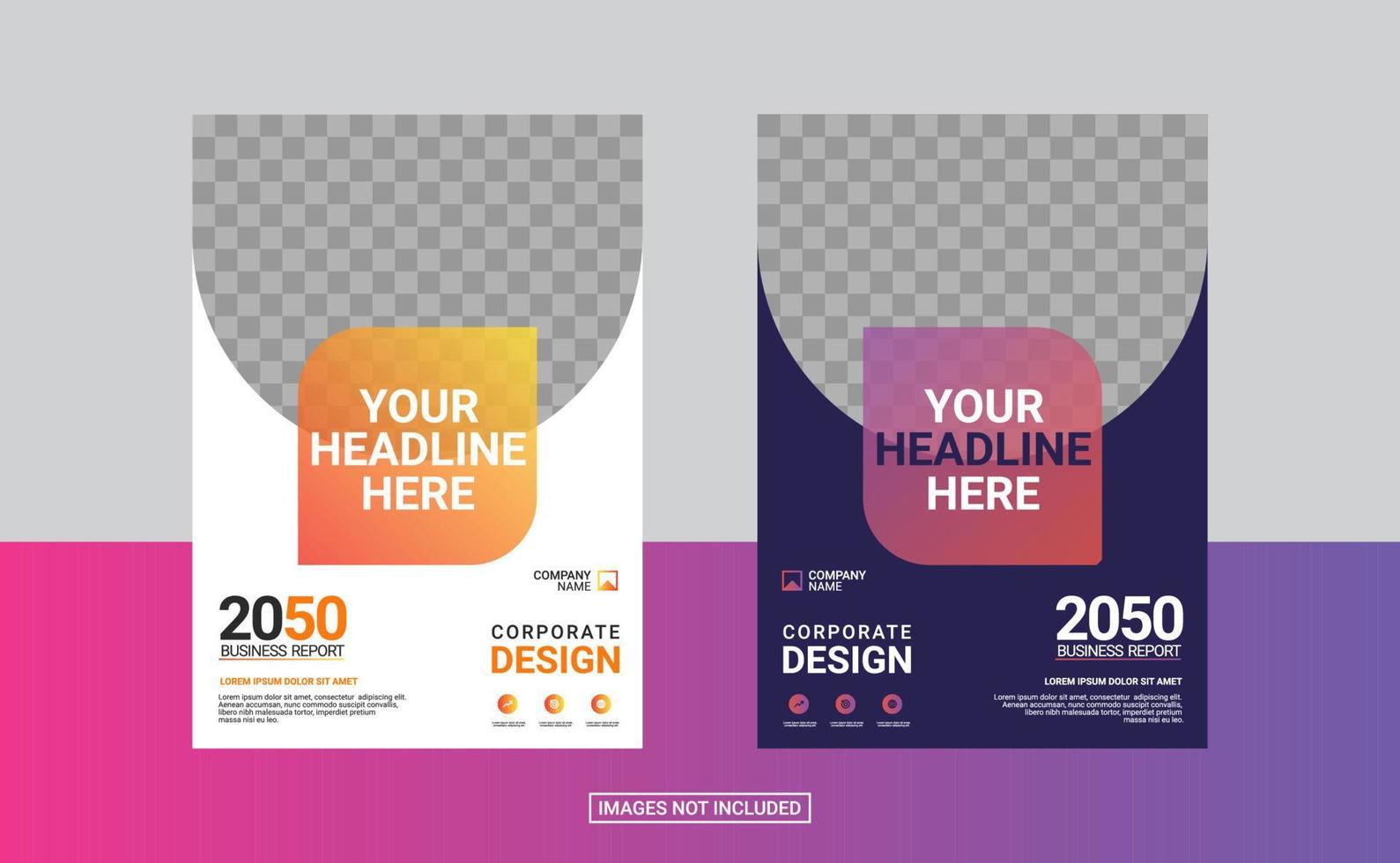 Creative corporate book cover design template vector