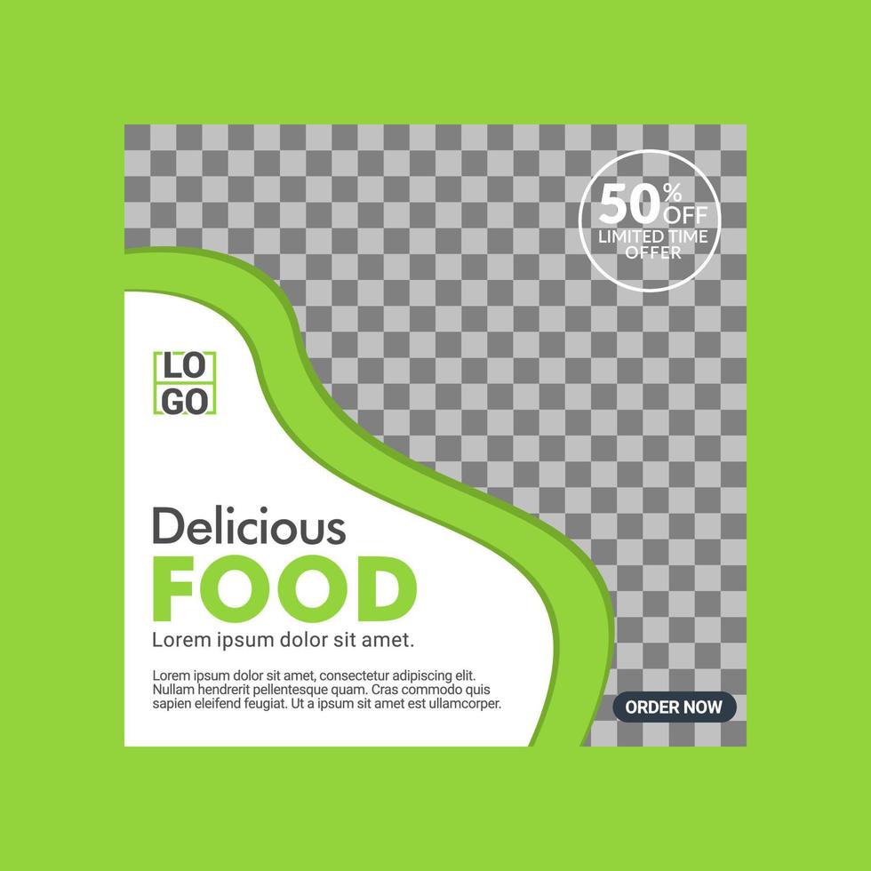 Social media template design vector
