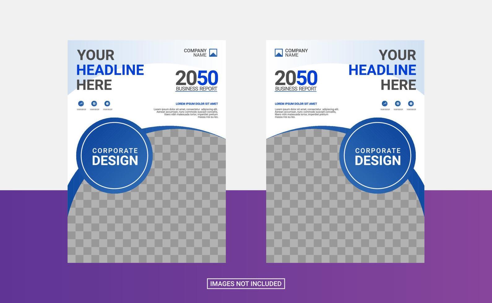 Creative corporate book cover design vector