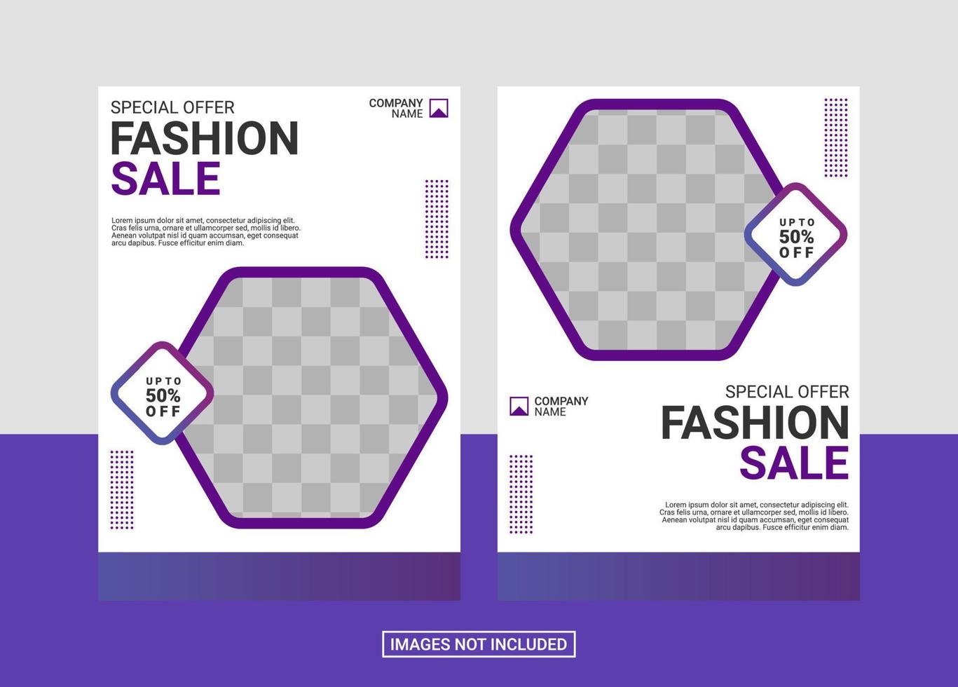 Fashion Flyer Design Template vector
