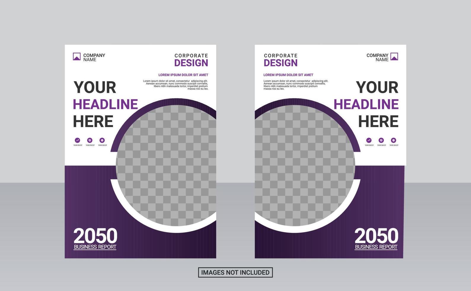 Creative corporate book cover design vector