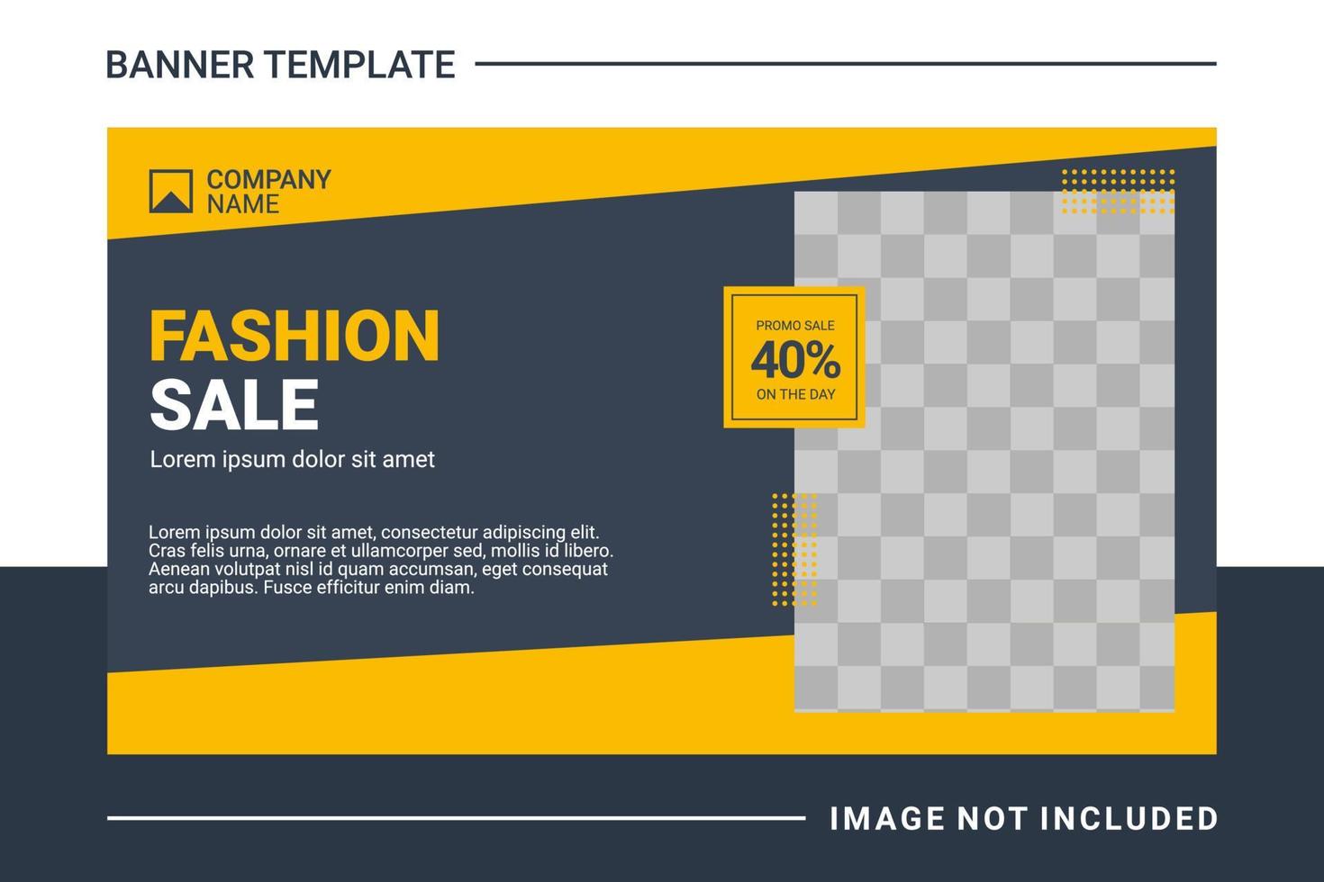 Fashion web banner and landing page template vector