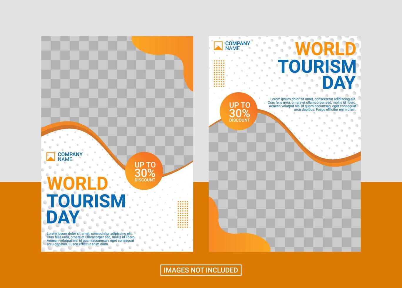 Travel Flyer Design Template vector