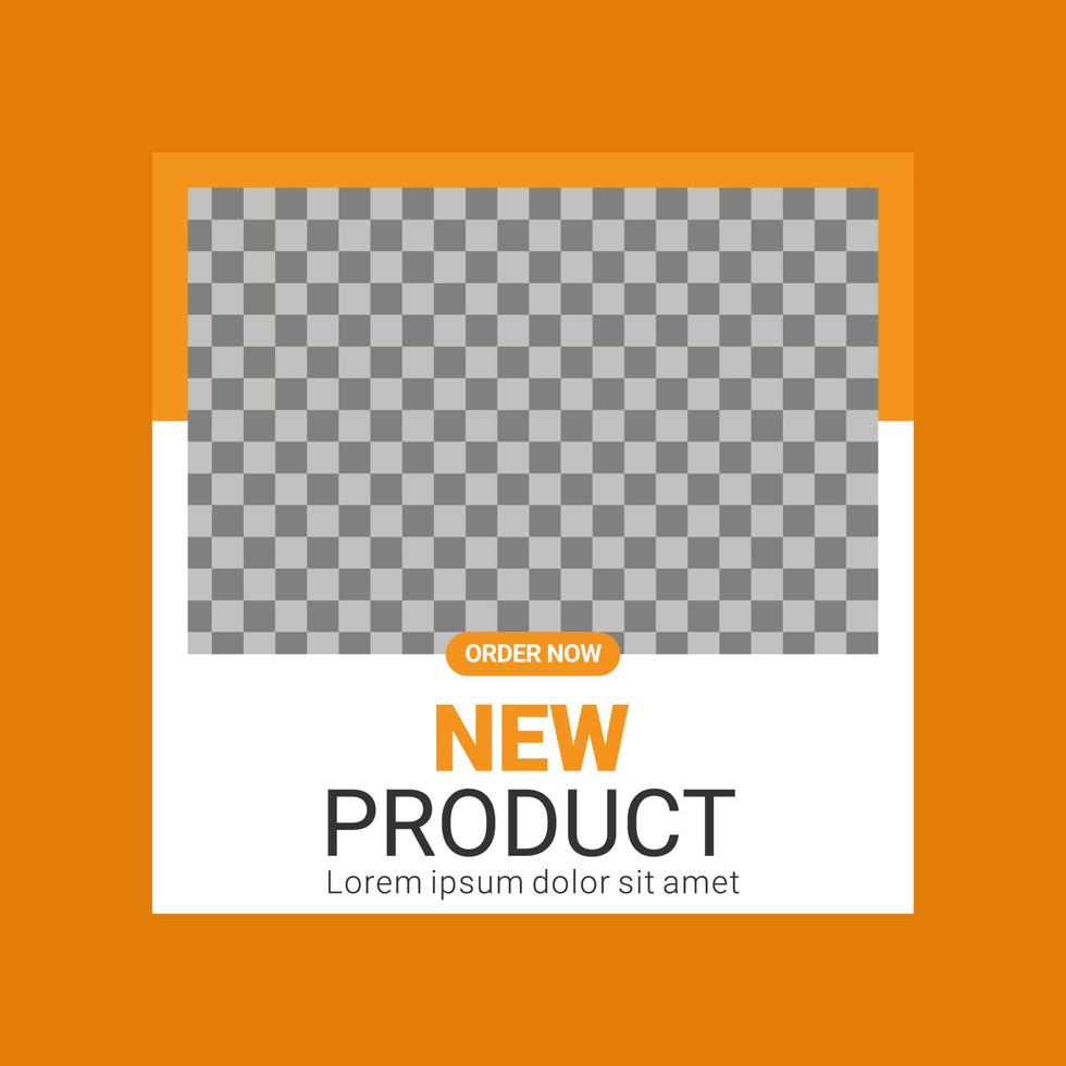 Social media template design vector