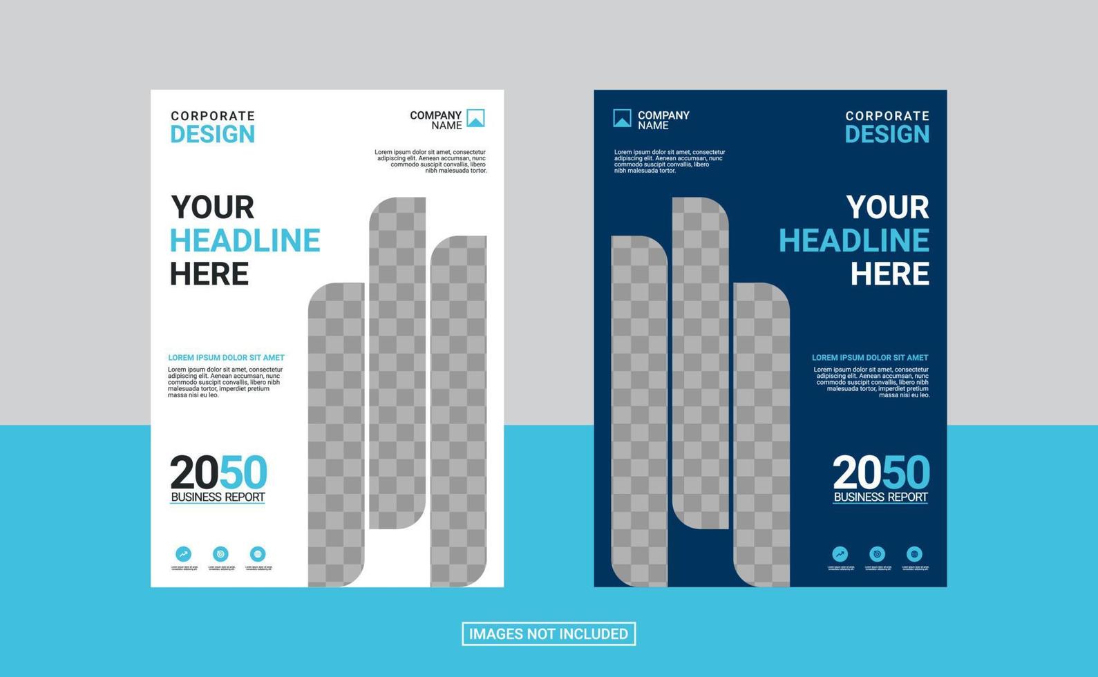 Creative corporate book cover design template vector