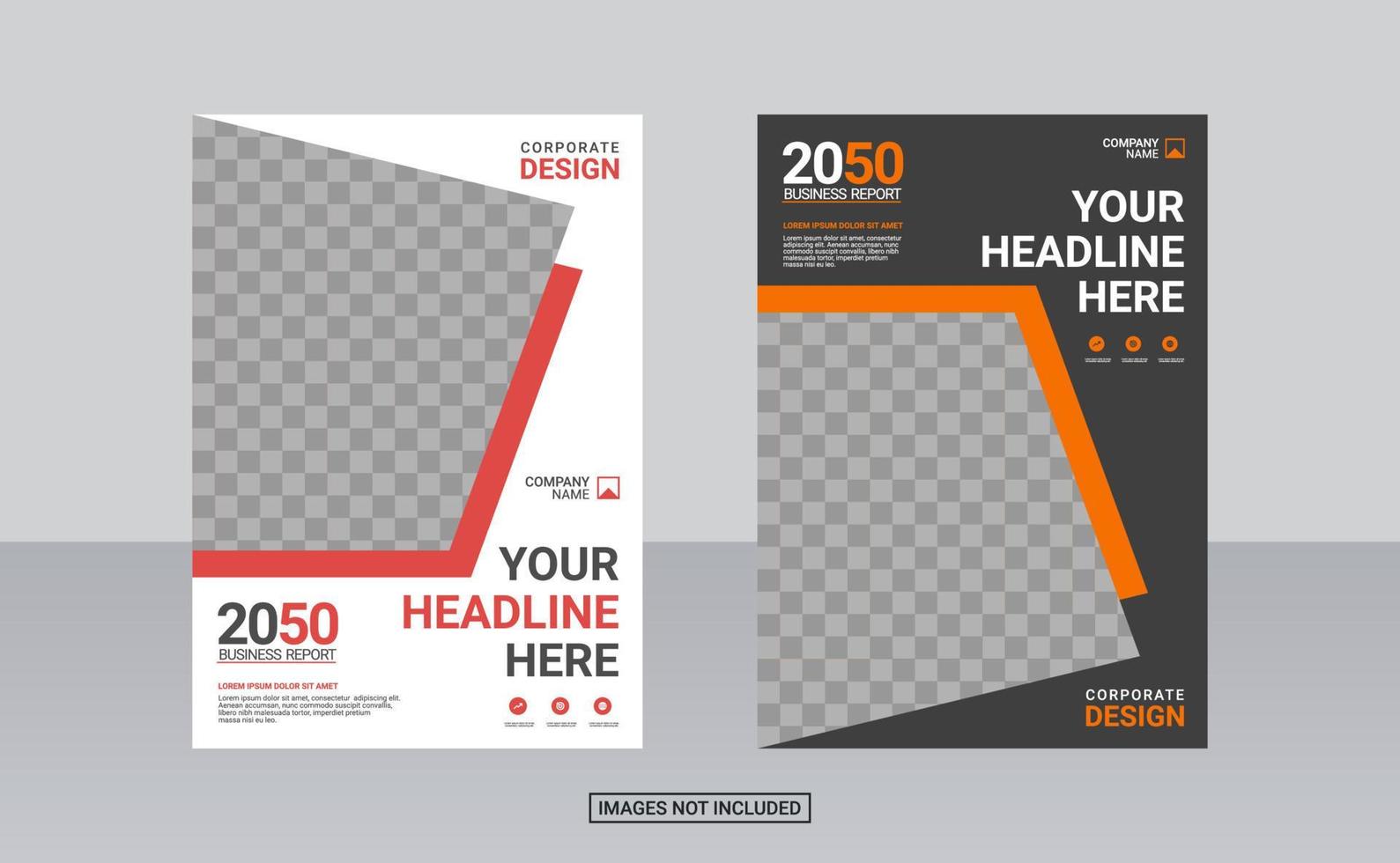 Creative corporate book cover design vector
