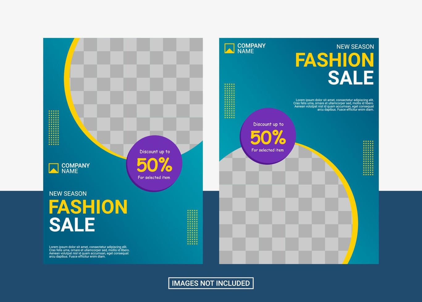 Fashion Flyer Design Template vector