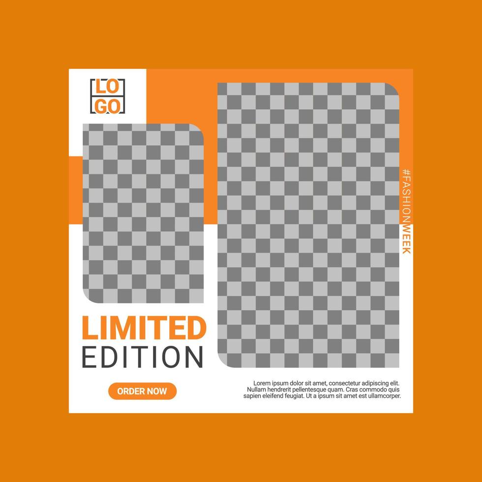 Social media template design vector