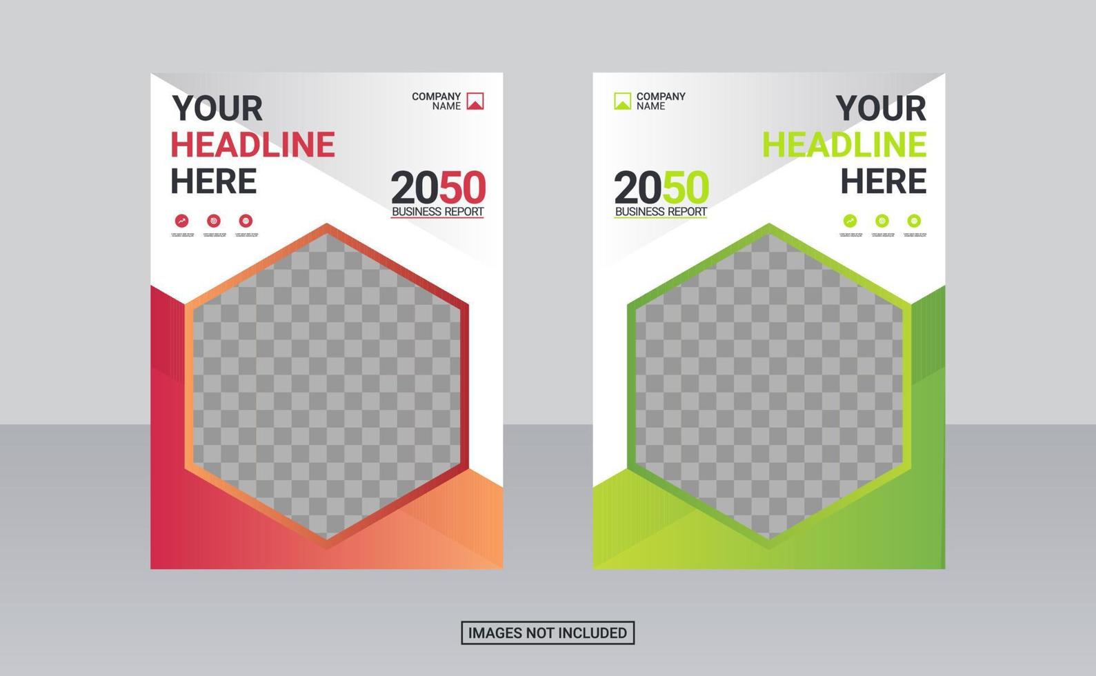 Creative corporate book cover design template vector